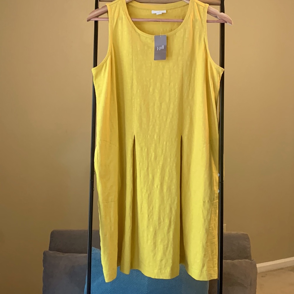 Mustard J.Jill tank dress with pockets